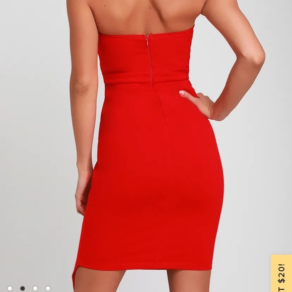 ❌SOLD ON MY CURTSY❌Lulus Red Dress - Picture 4 of 13